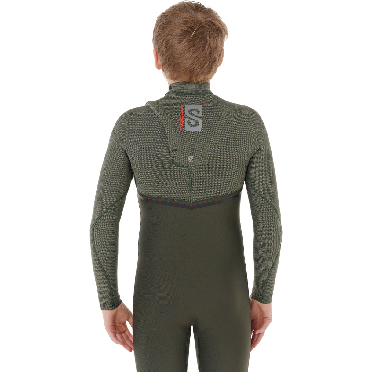 2026 Rip Curl Junior Flashbomb Pro 4/3mm Chest Zip Wetsuit 14JBFS - Deep Cactus